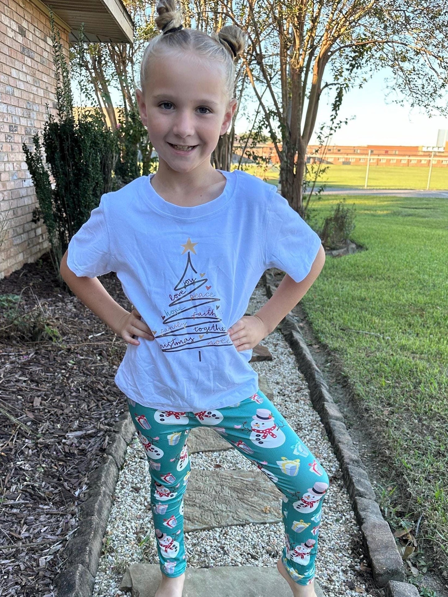 Snowman and Presents Leggings