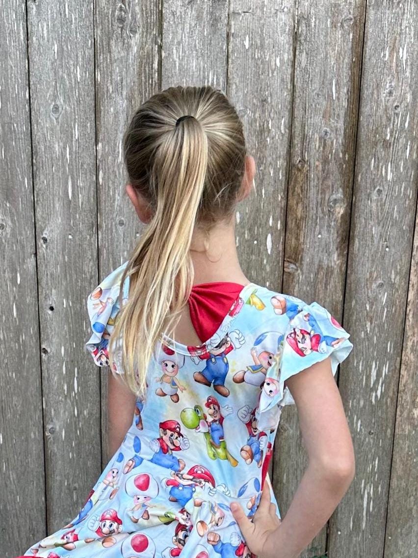 Italian Brothers Bow Back Twirl Dress
