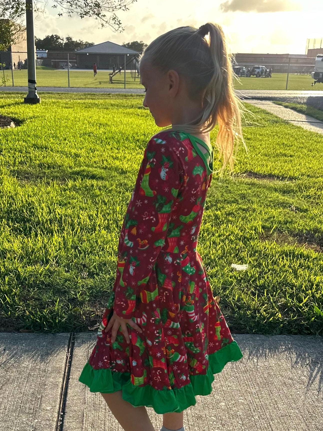 Christmas Stocking Twirl Dress