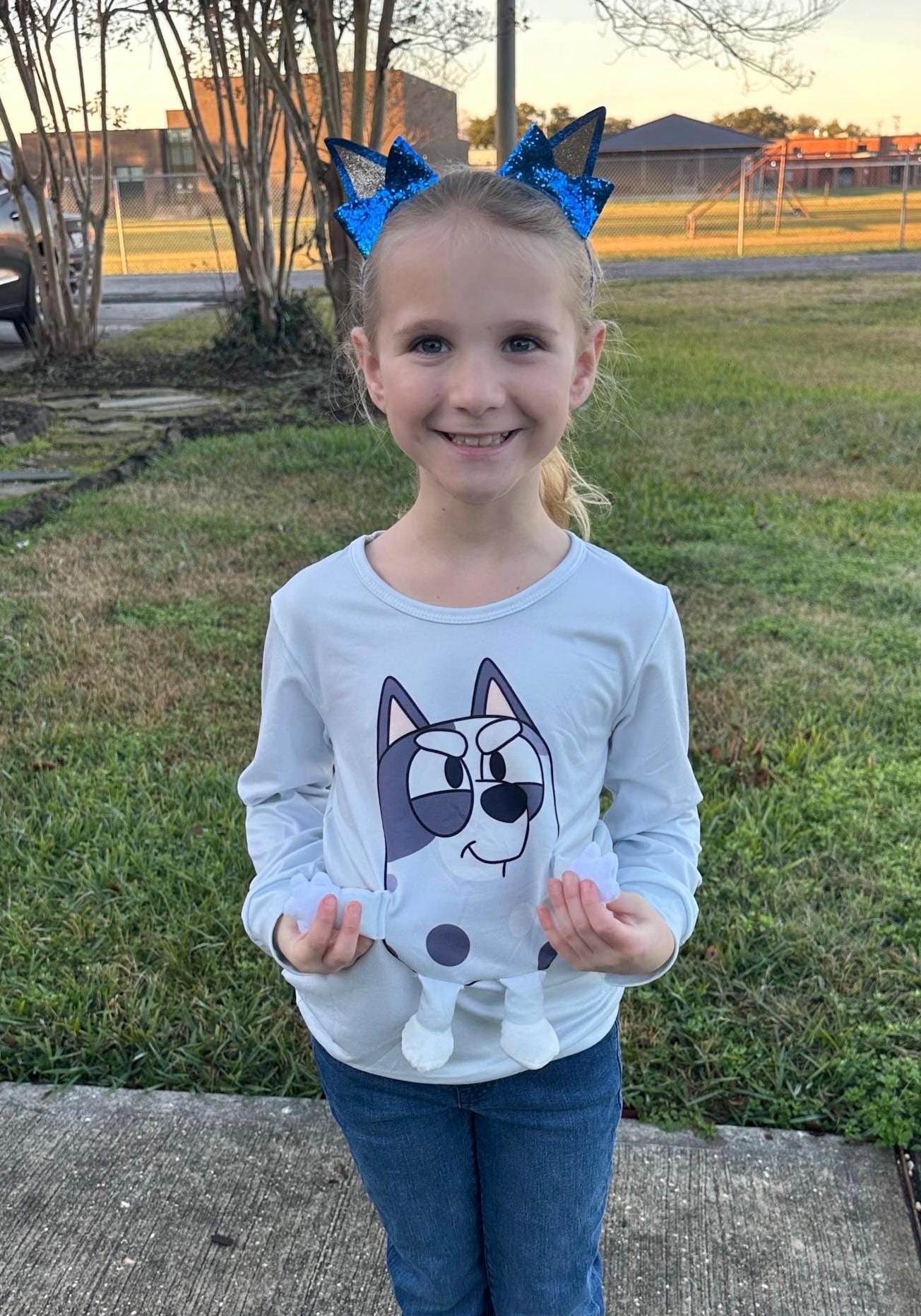 Grey Dog 3D Plush Shirt