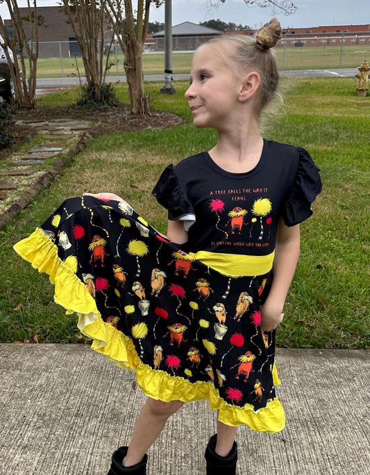 Guardian of the Trees Bow Back Twirl Dress