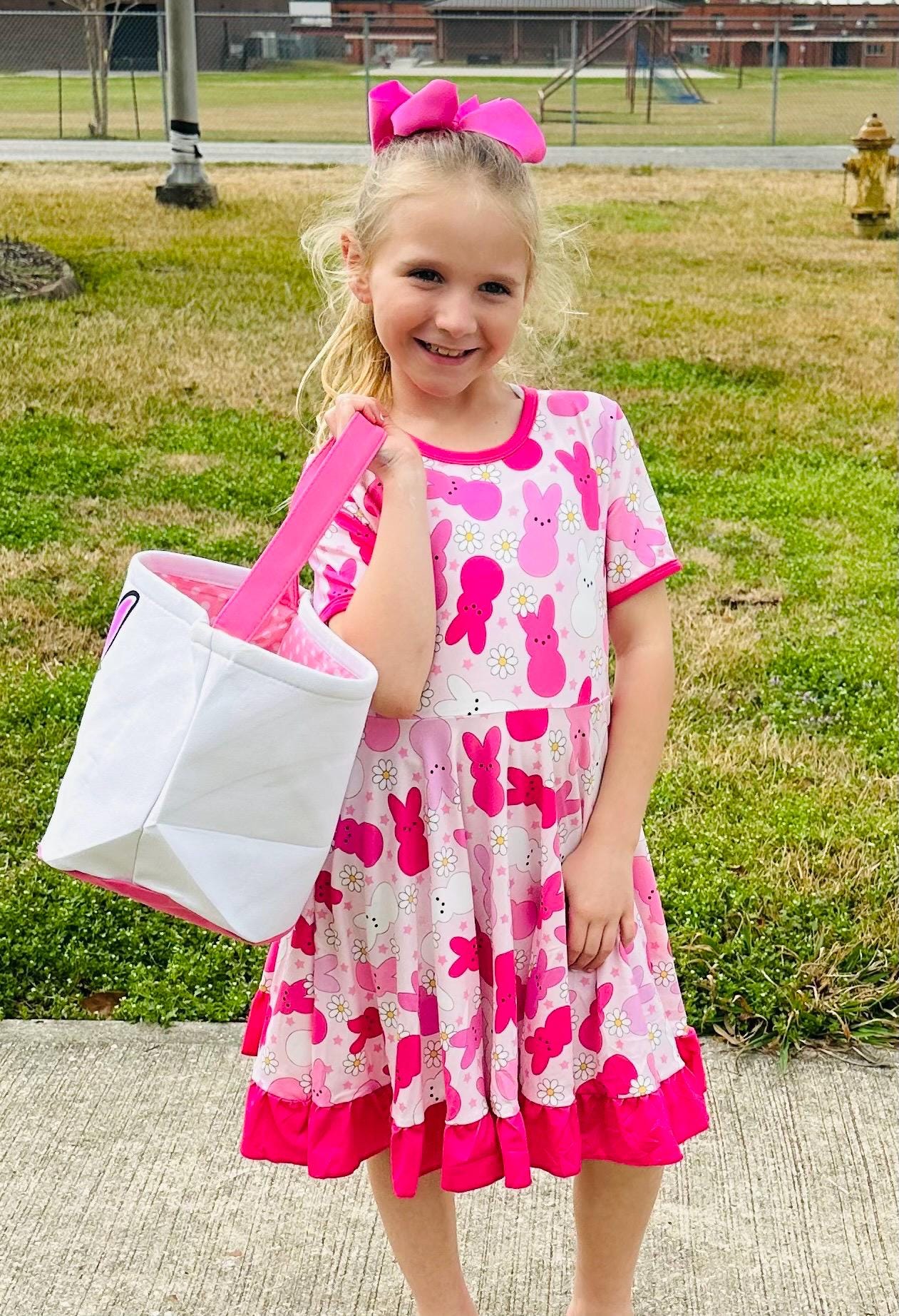 Pink Peeps Twirl Dress