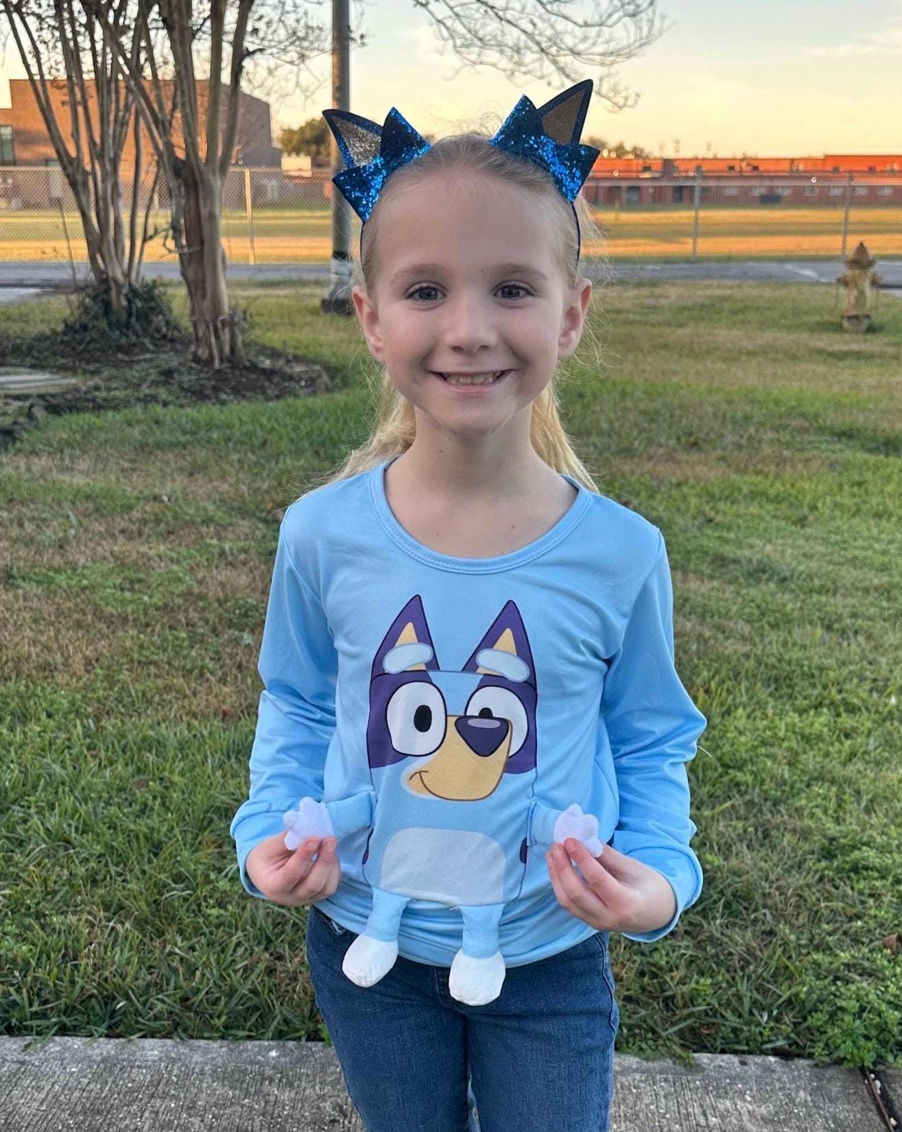Blue Dog 3D Plush Shirt