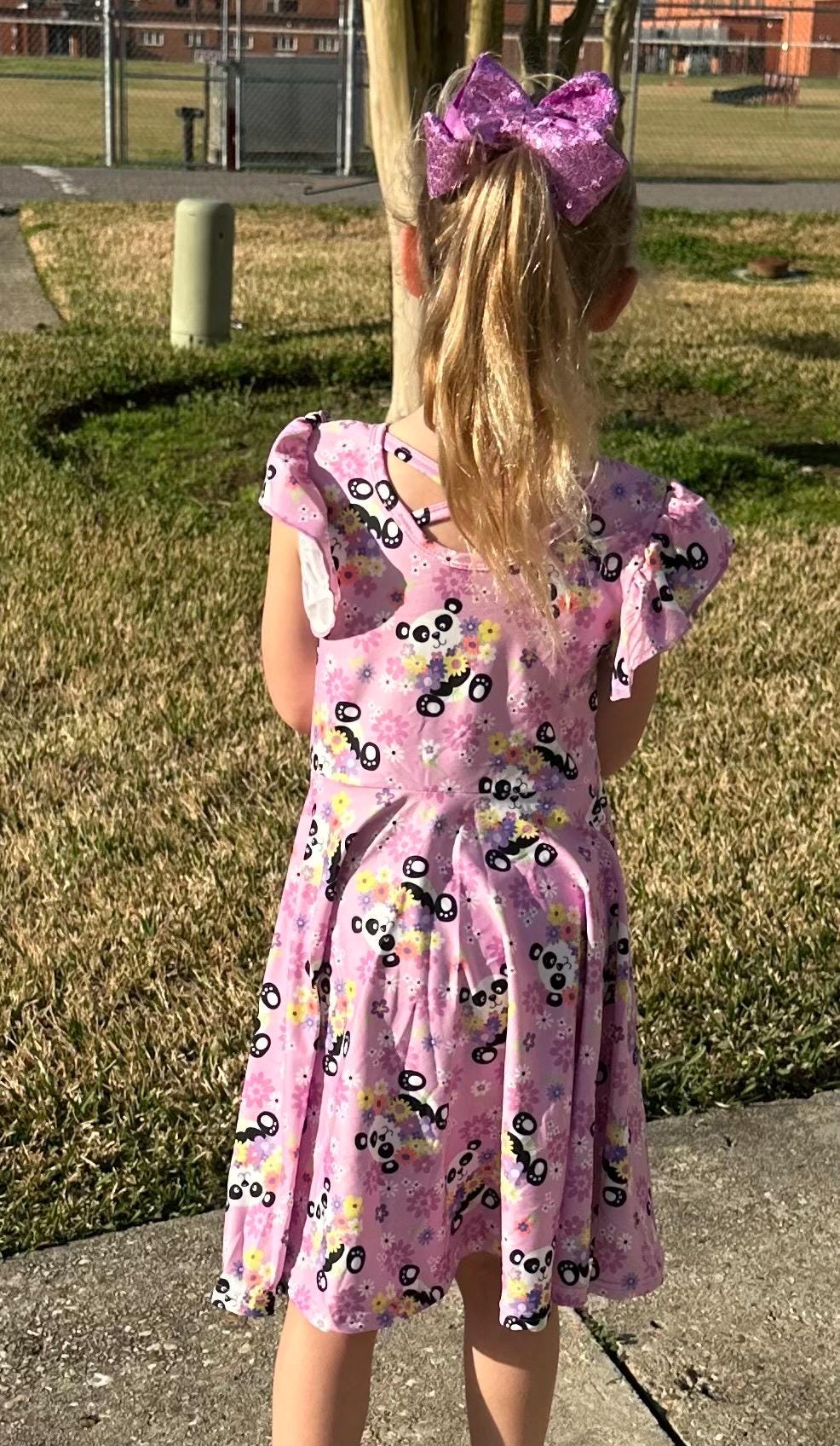 Playful Panda Crossback Twirl Dress