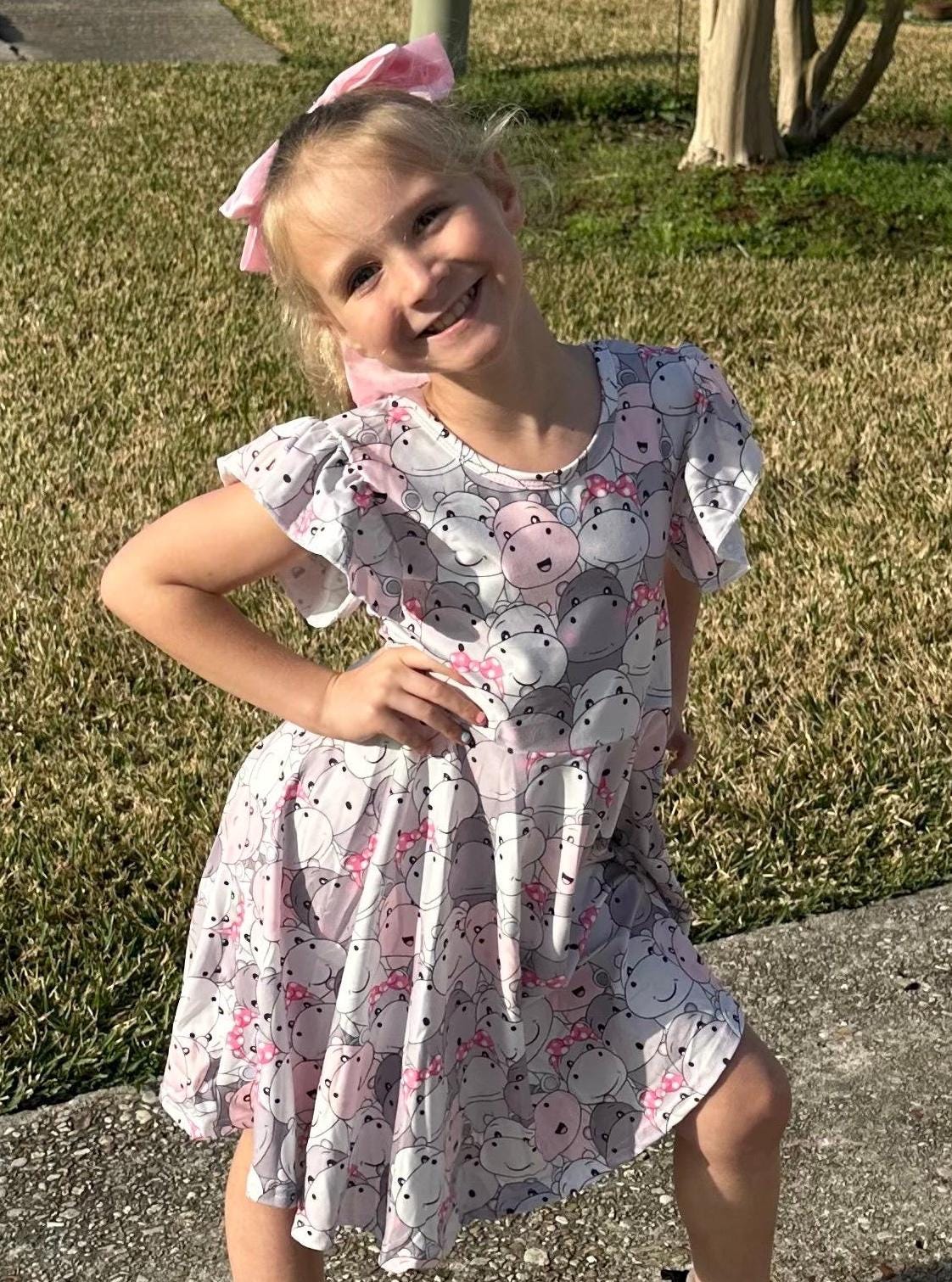 Hippo Crossback Twirl Dress