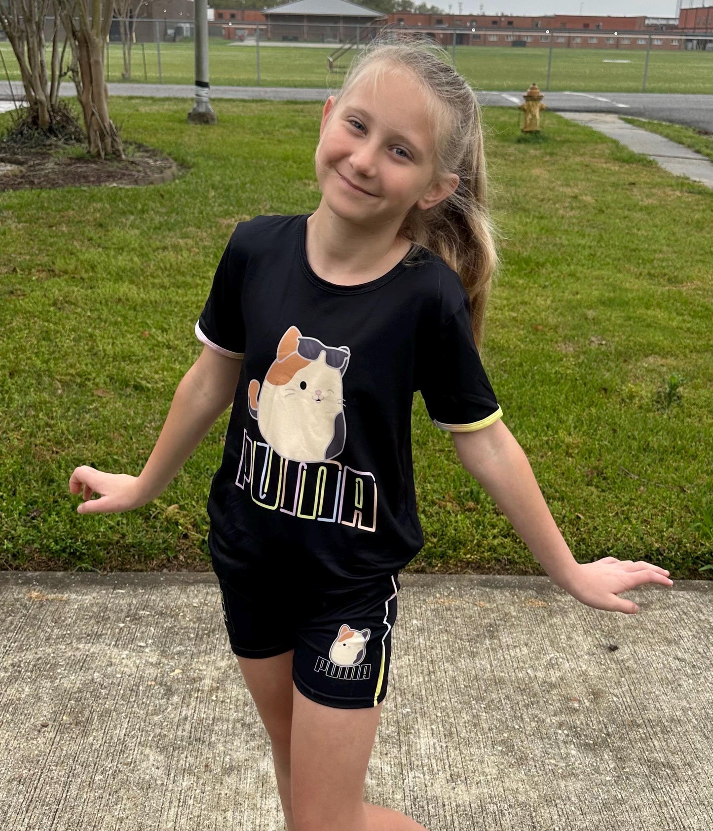 Squishy Cat Short Set