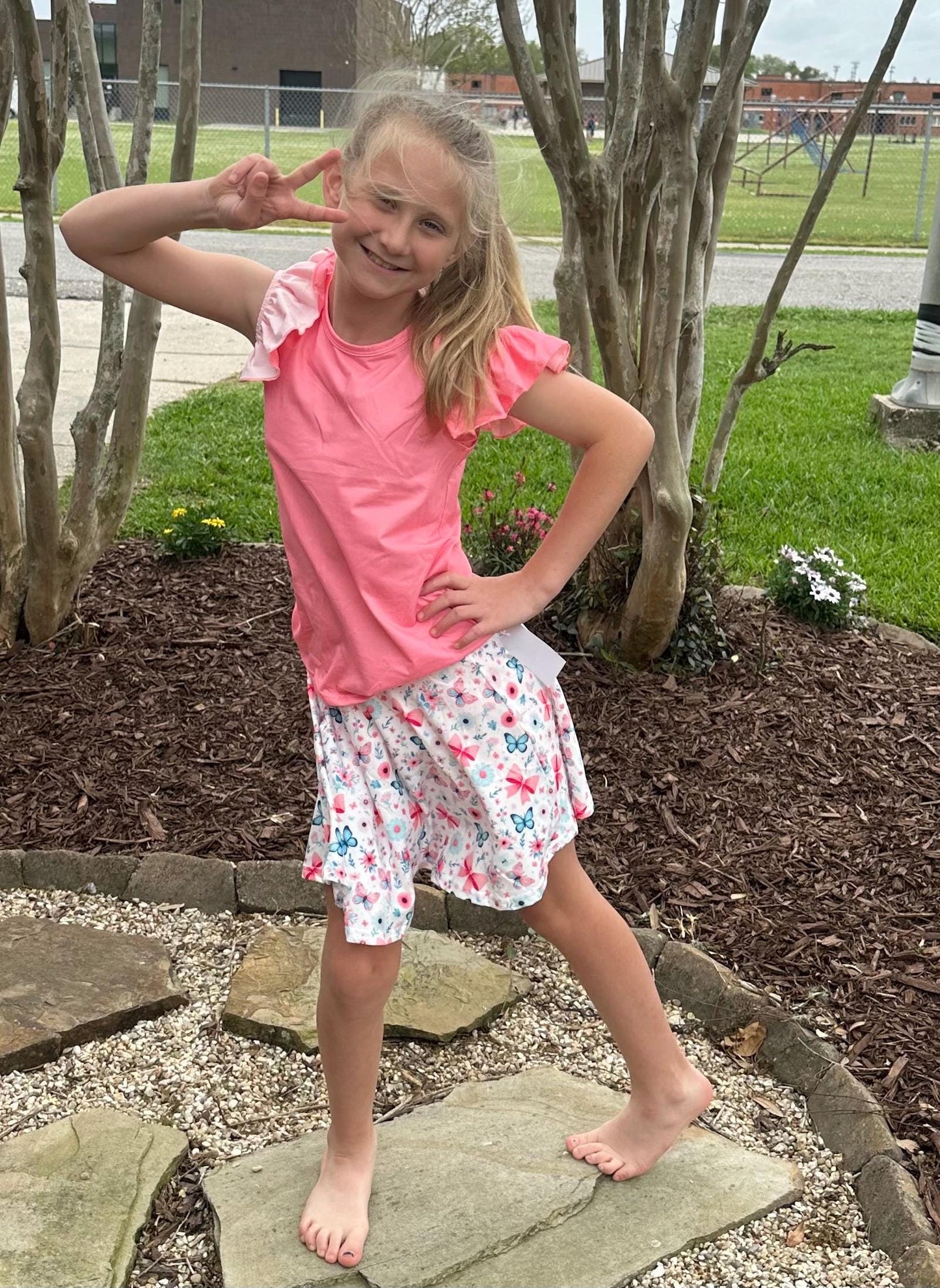 Butterflies and Bows Twirl Skort Set