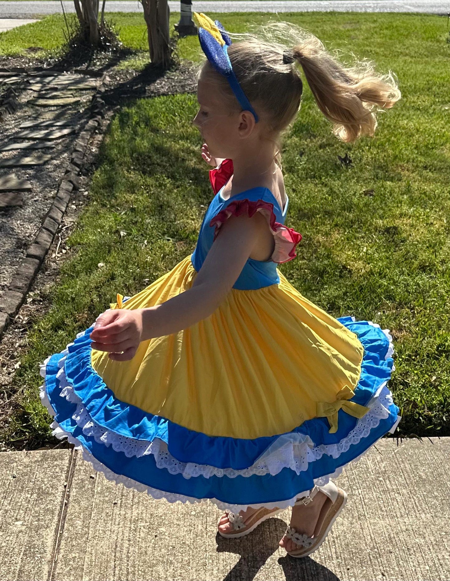 Princess of Seven Dwarfs Ruffle and Lace Twirl Dress