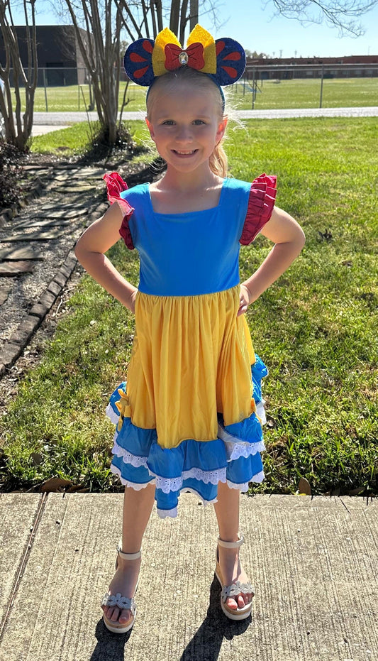 Princess of Seven Dwarfs Ruffle and Lace Twirl Dress