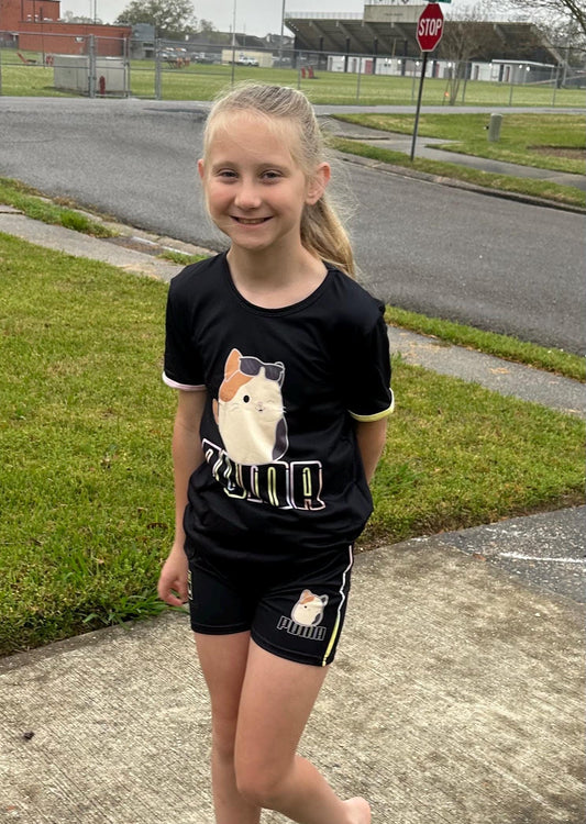 Squishy Cat Short Set