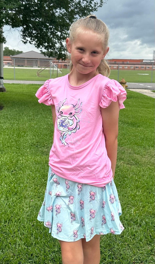 Axolotl Twirl Skort Set