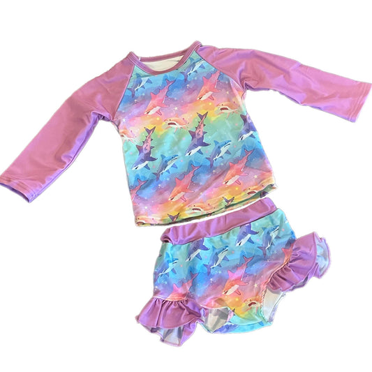 Long Sleeve Shark Swimsuit