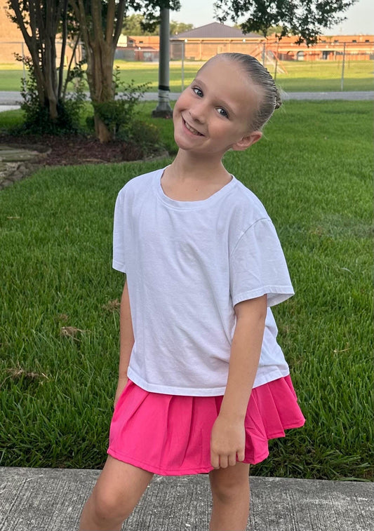 Pink Yoga Style Twirl Skort