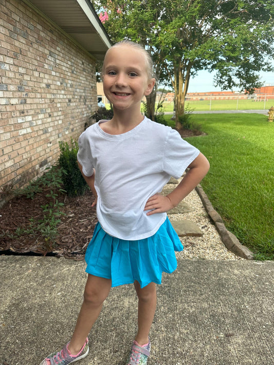 Blue Yoga Style Twirl Skort