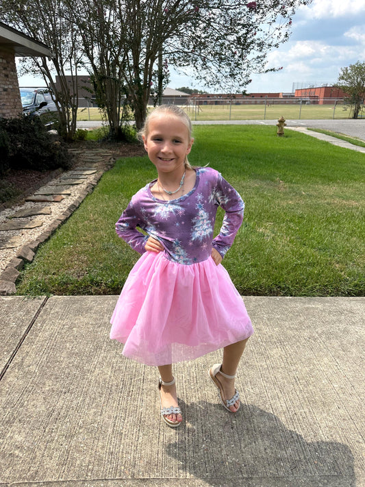 Christmas Tree Tulle Bottom Dress