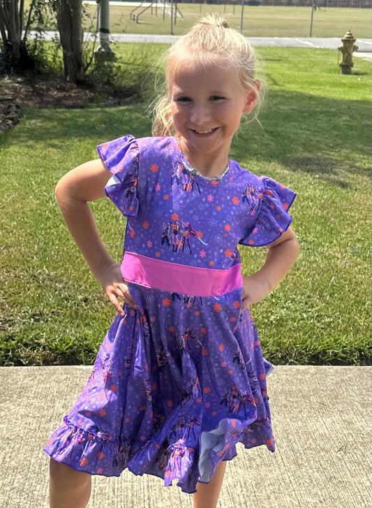 Demon Hunters Bow Back Twirl Dress