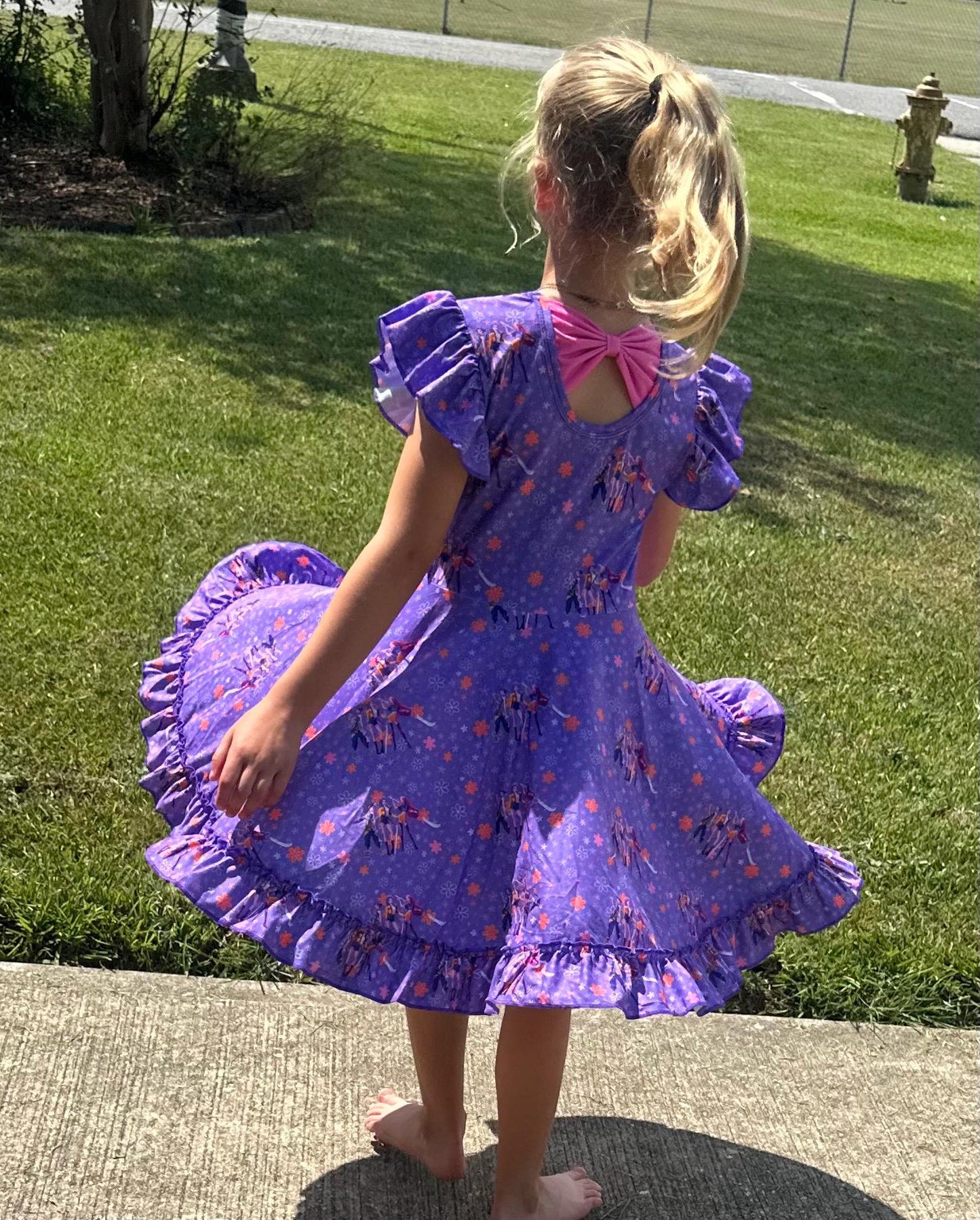 Demon Hunters Bow Back Twirl Dress