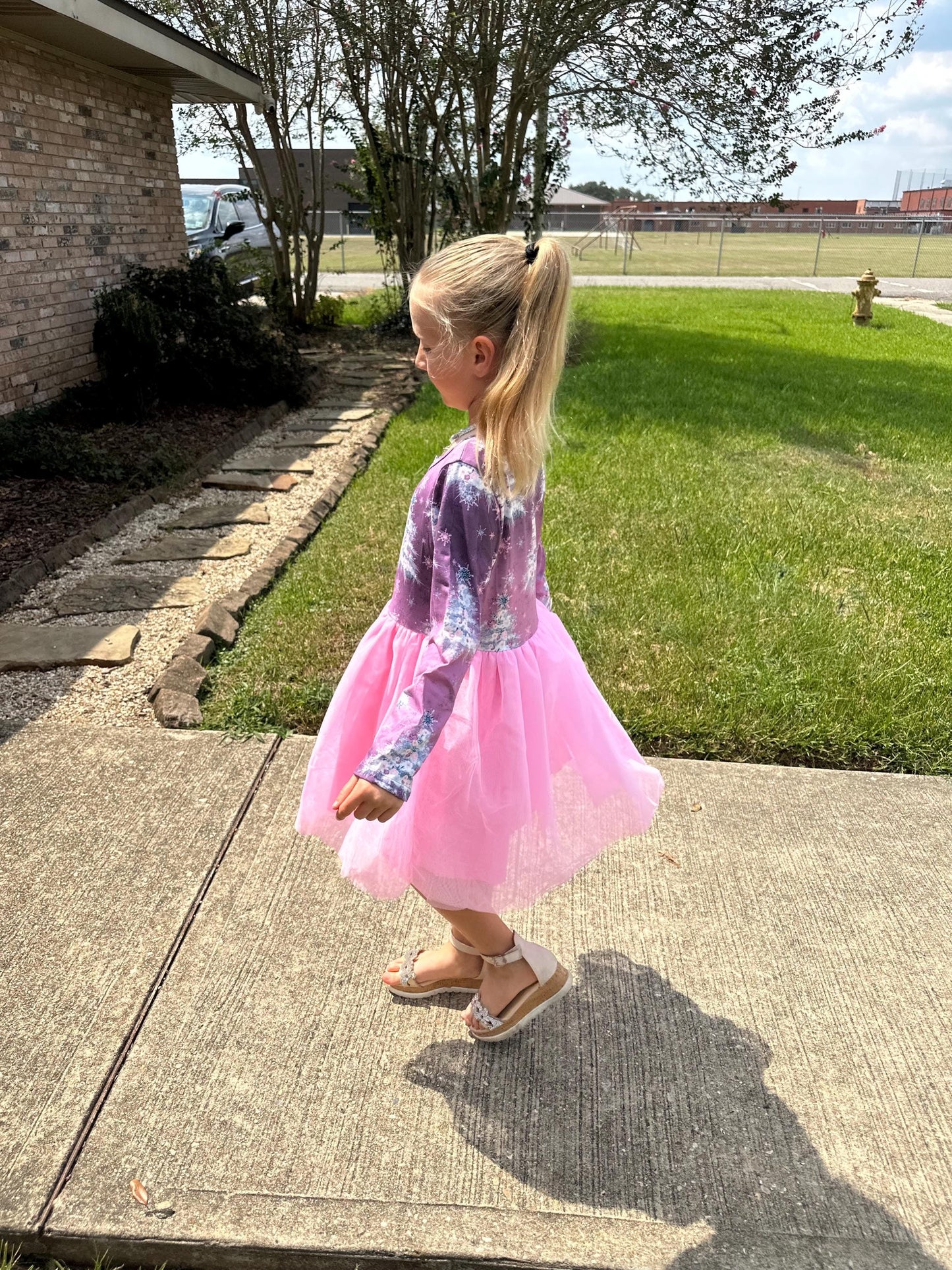 Christmas Tree Tulle Bottom Dress