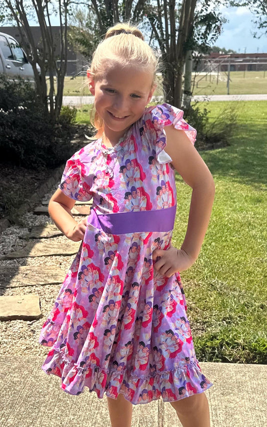 Demon Hunters Bow Back Twirl Dress