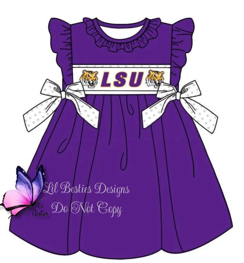 PREORDER Tigers Twirl Dress (TAT 4 weeks from close)