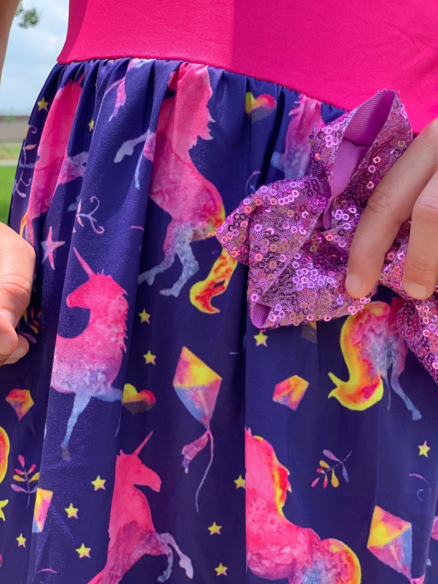 Unicorn Skies Cap Dress