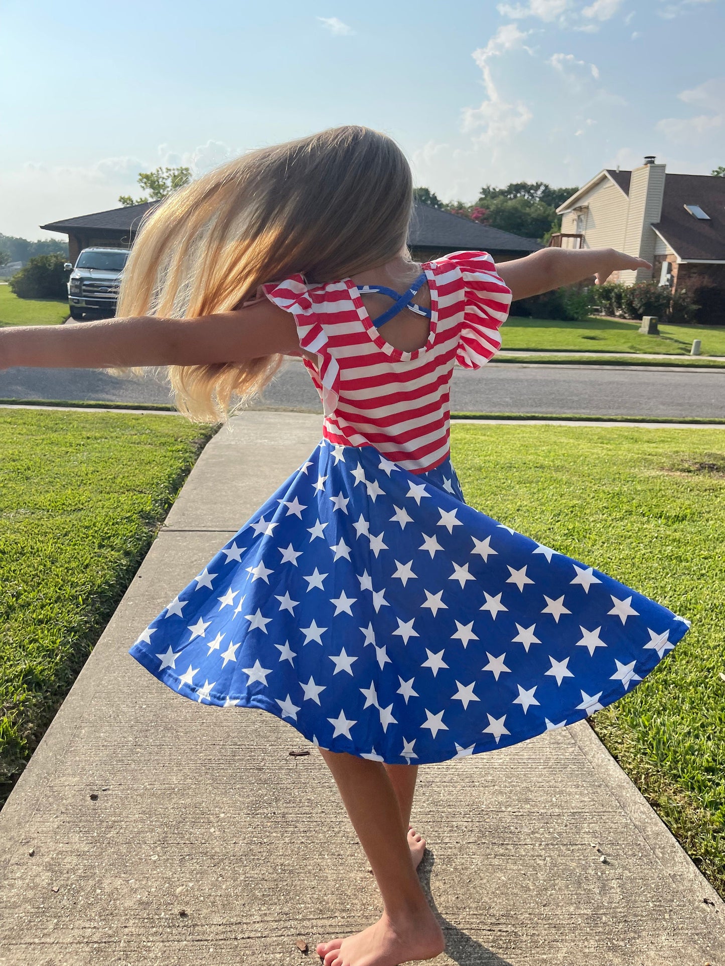 Stars and Stripes flutter dress