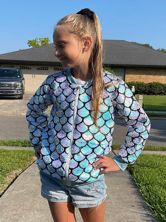 Mermaid Scales Sequin Jacket