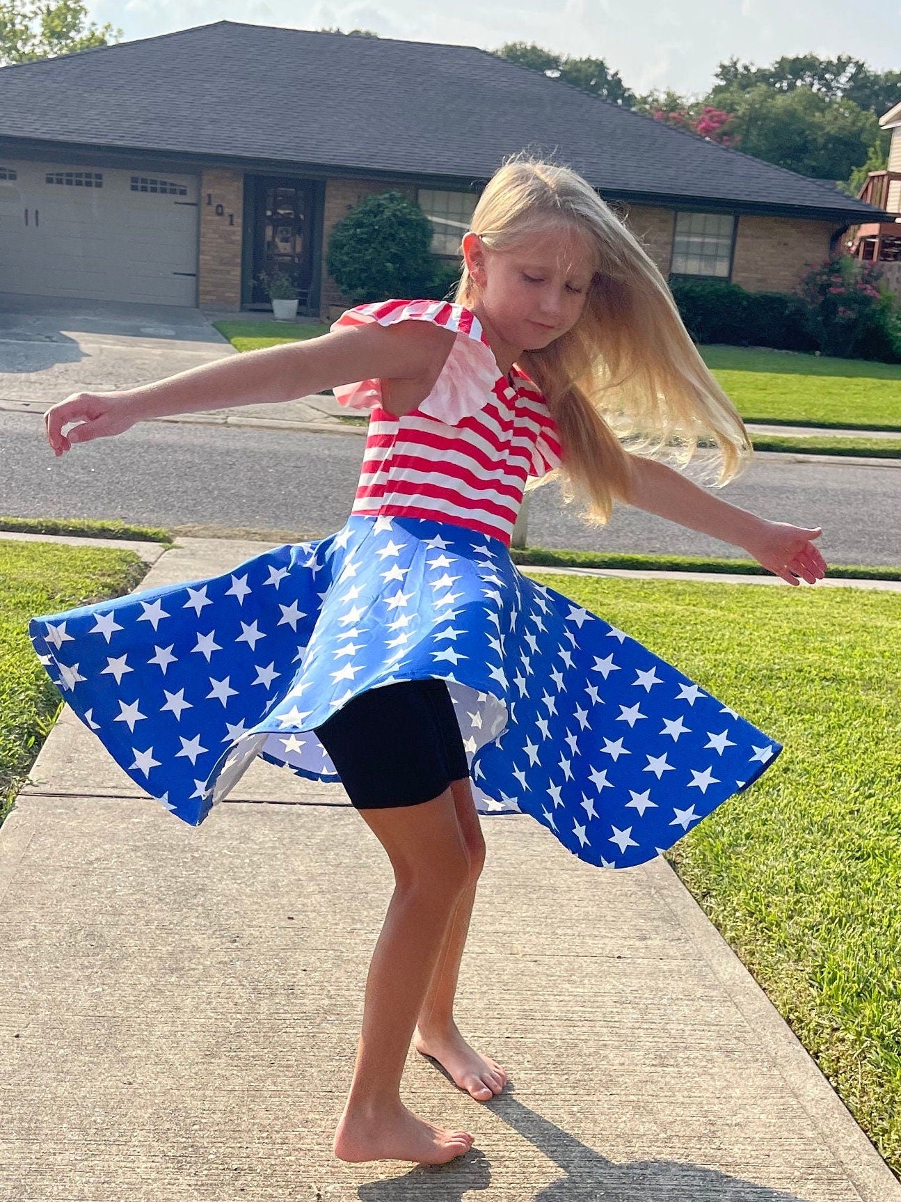 Stars and Stripes flutter dress