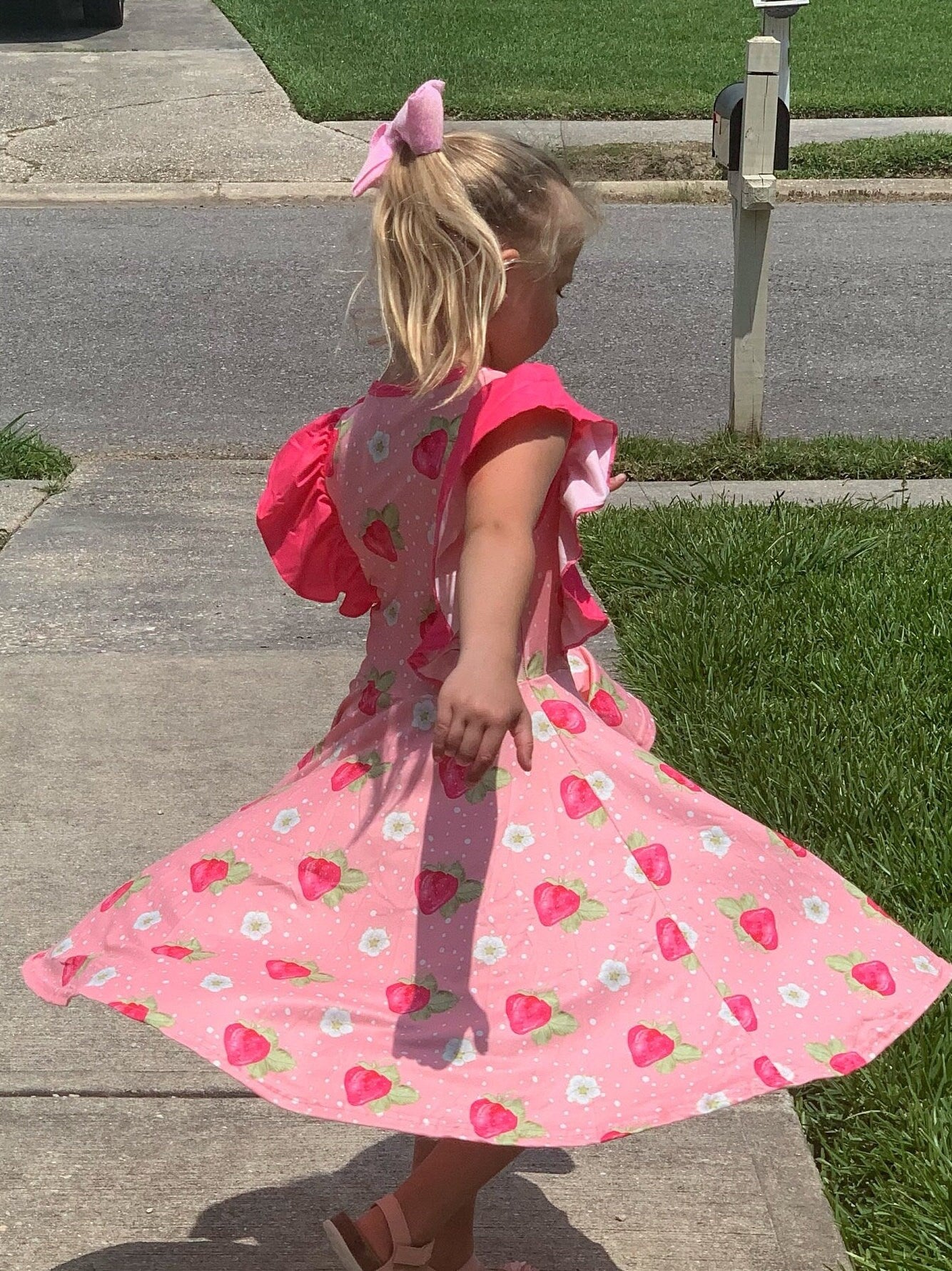 Strawberry Fields Ruffle Twirl Tank