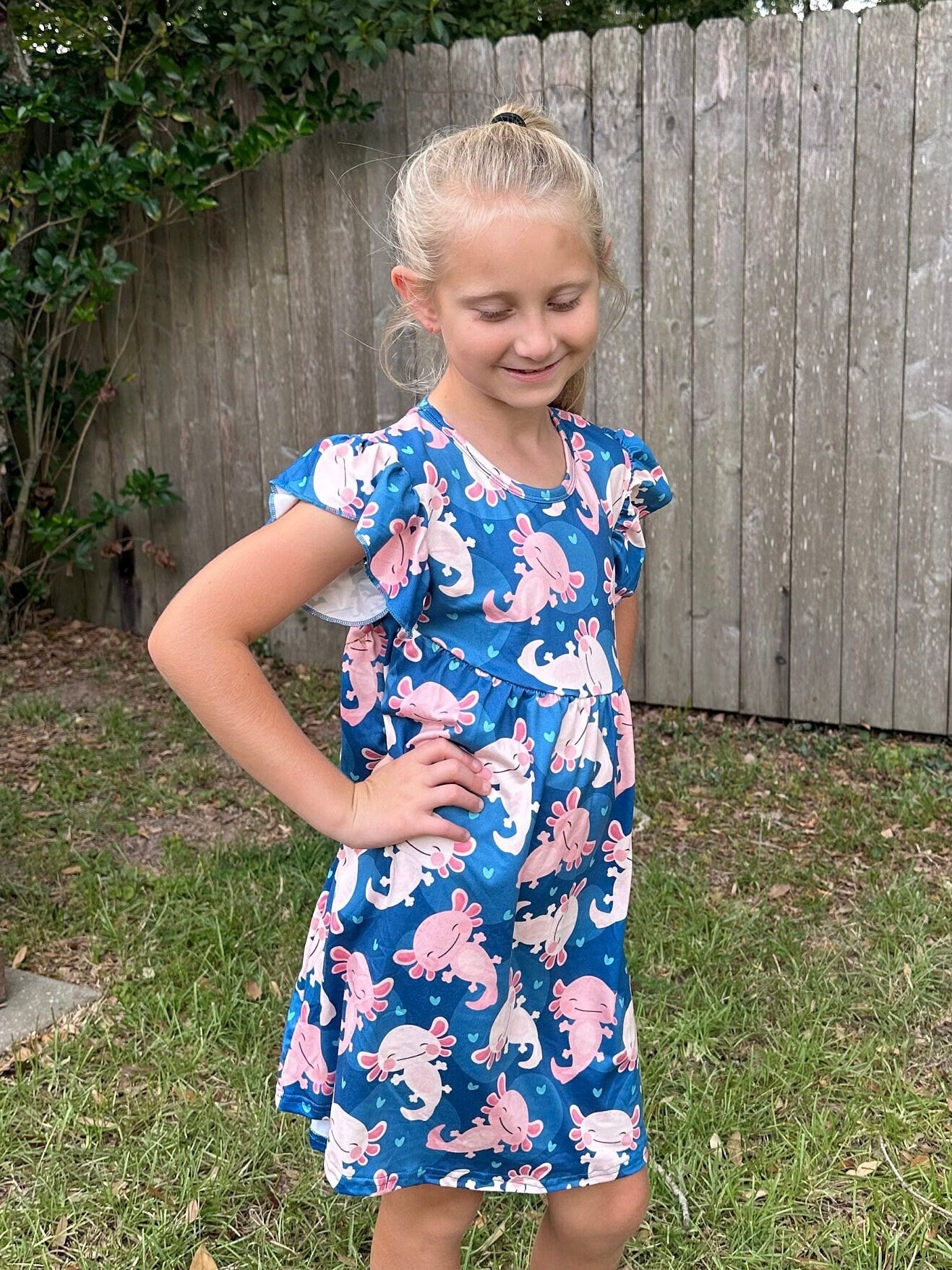 Axolotl Flutter Dress