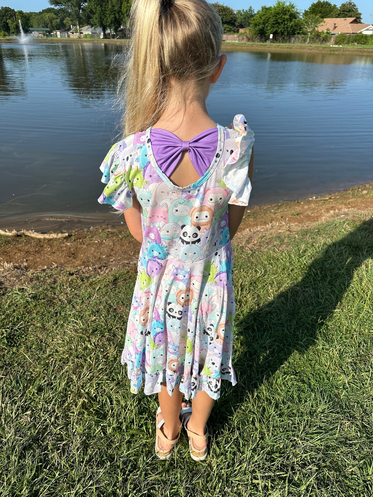 Squishmallow Bow Back Twirl Dress