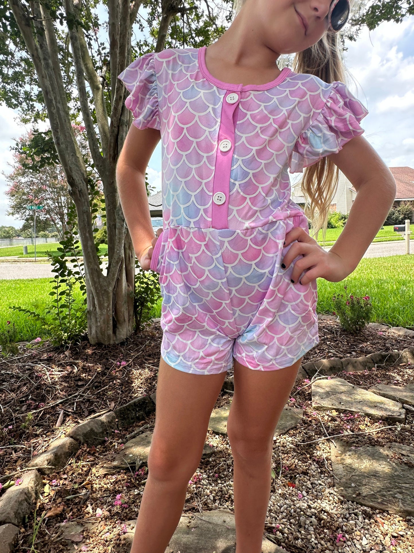 Mermaid Scales Romper