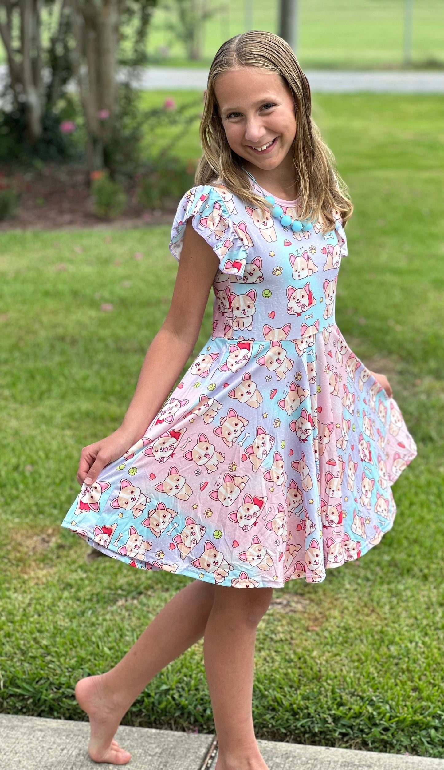 Gorgi  Puppy Flutter Twirl Dress