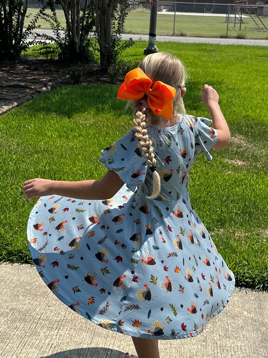 Thanksgiving Turkey Flutter Dress