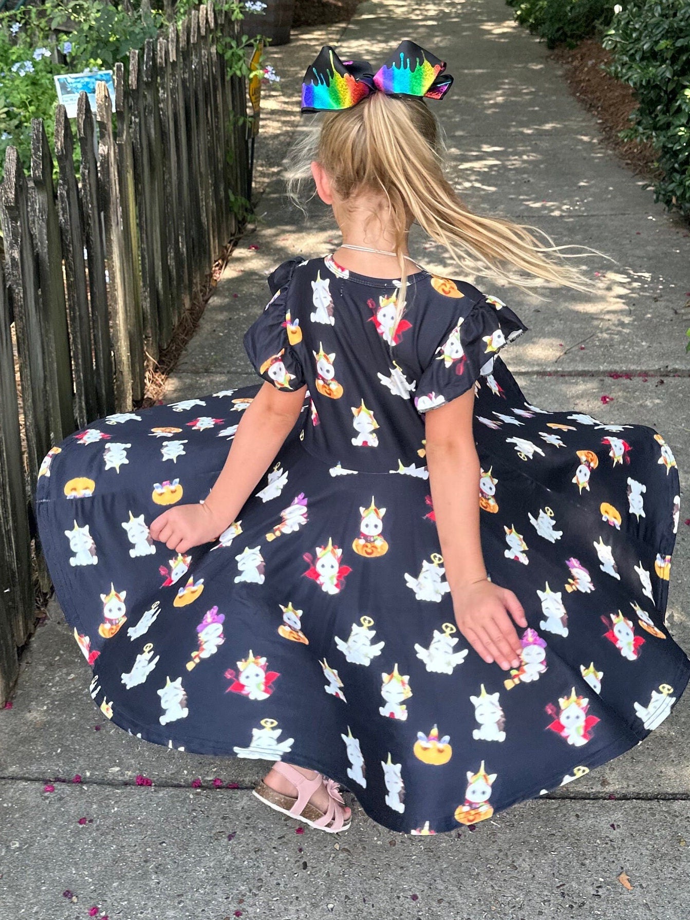 Halloween Unicorn twirl dress