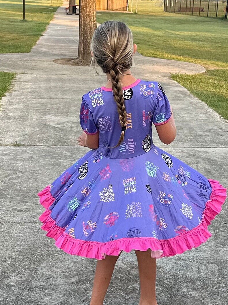 Positive Motivation  twirl dress