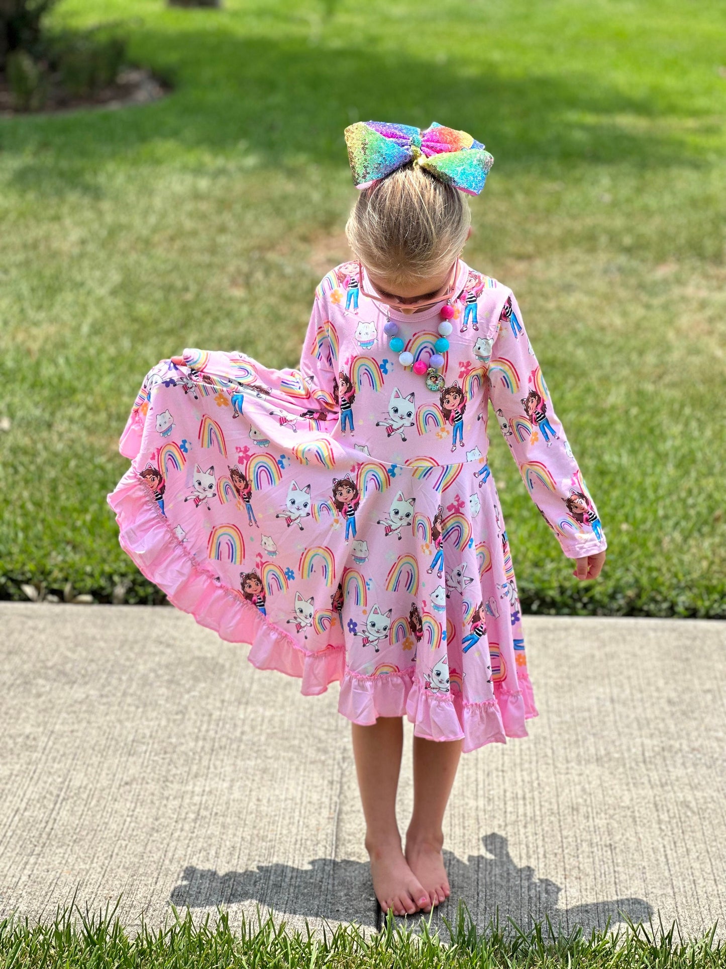 Dollhouse Rainbow Twirl Dress