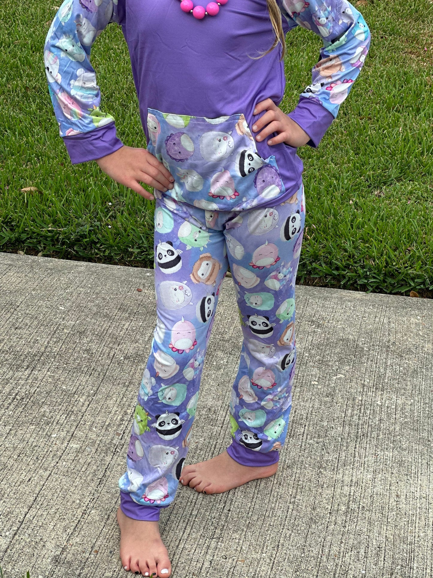 Purple Squishmallow Jogger Set