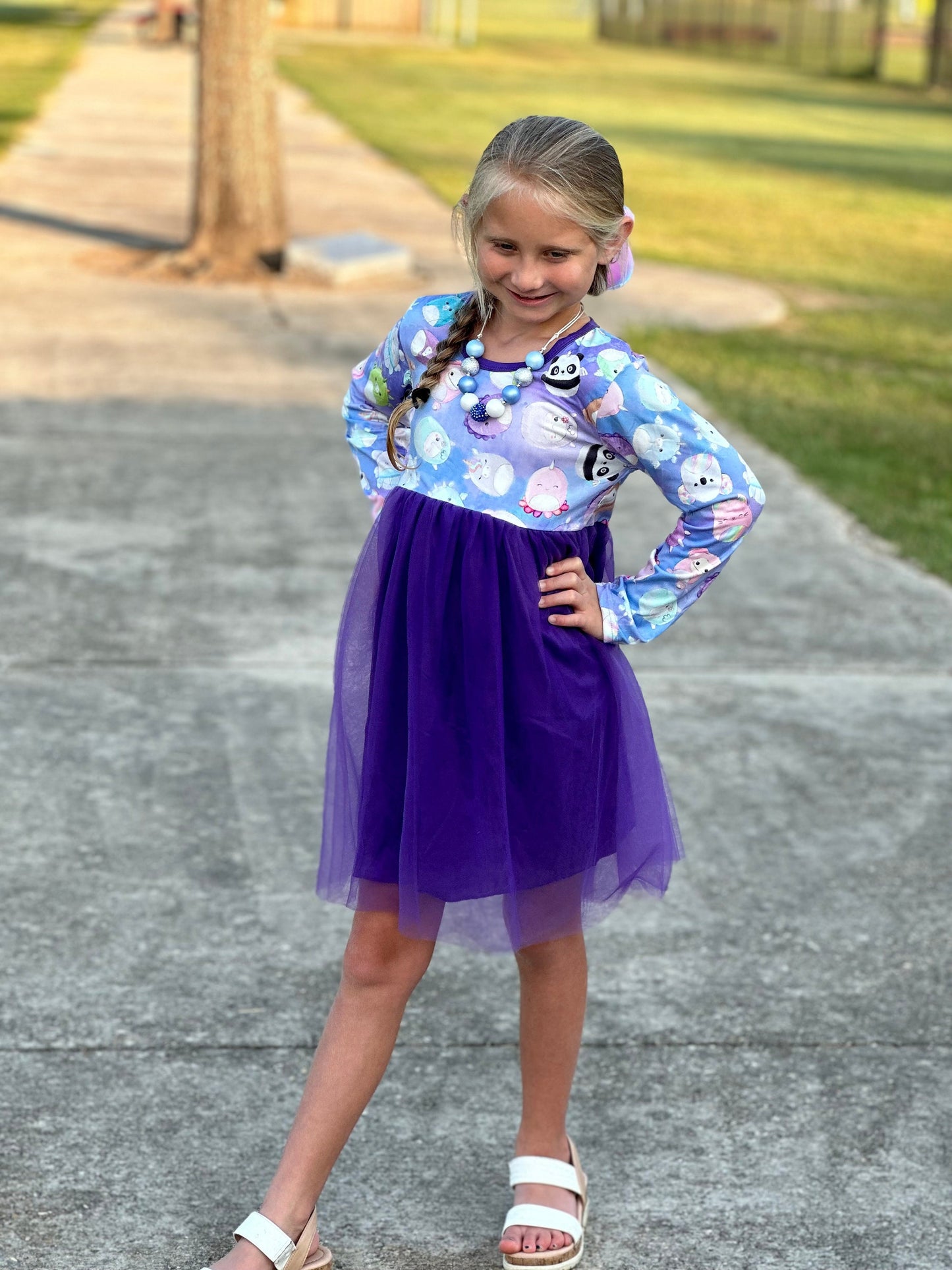 Royal Purple Squishmallow Tulle Dress