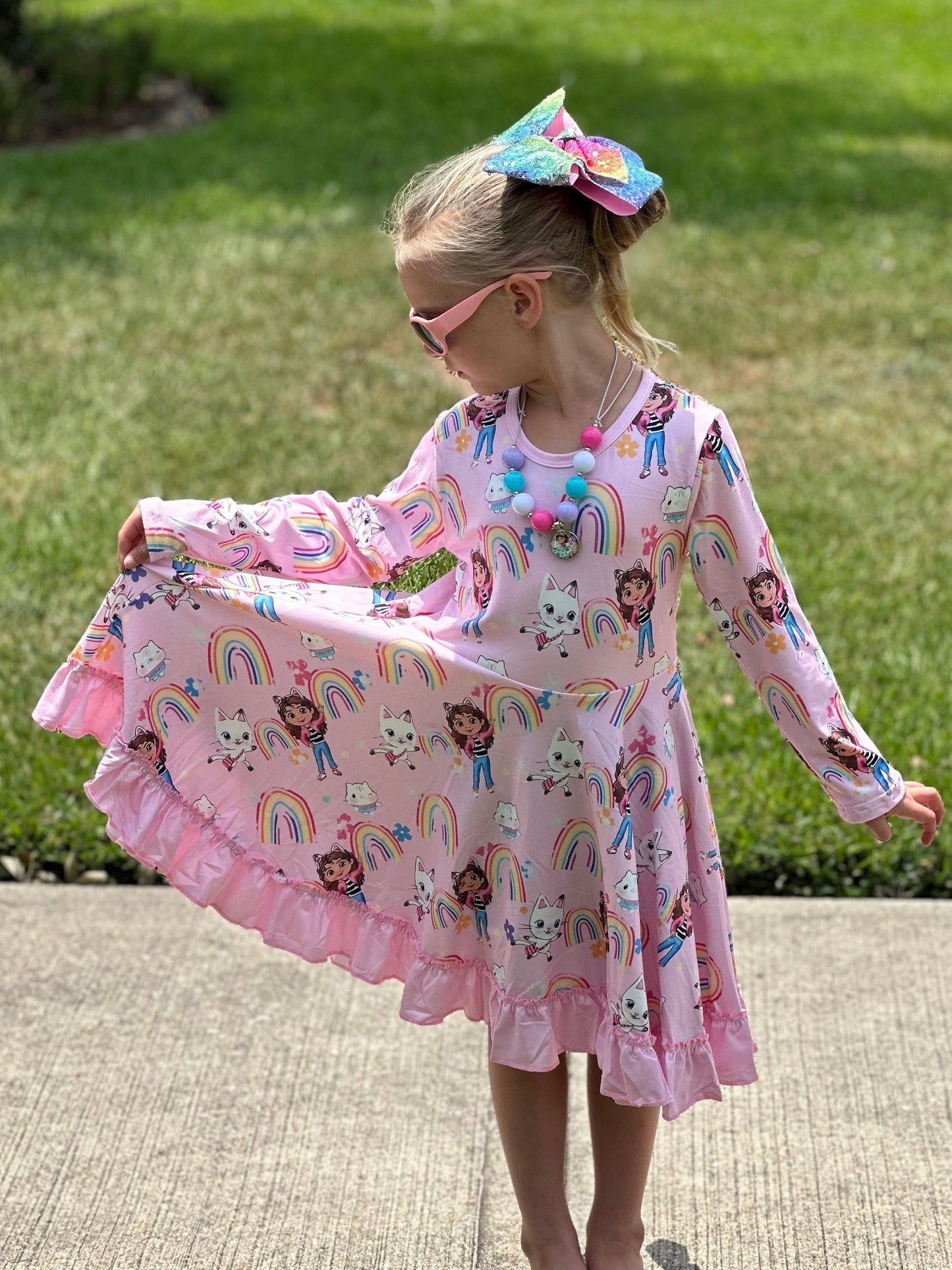 Dollhouse Rainbow Twirl Dress