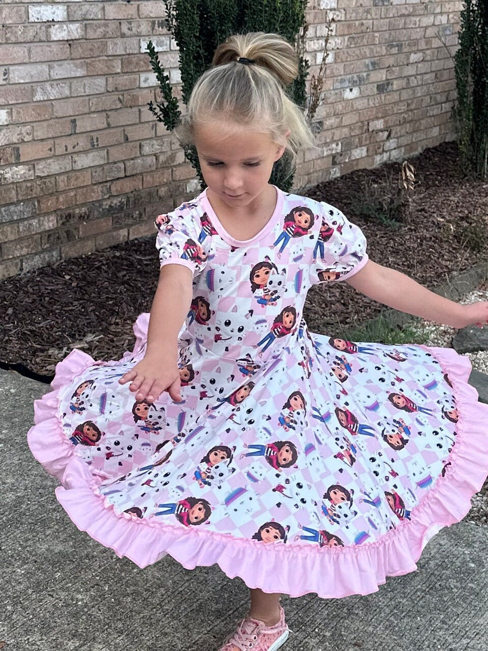 Dollhouse, sprinkles and pandy Twirl Dress