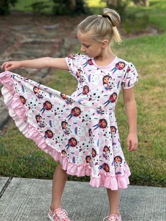 Dollhouse, sprinkles and pandy Twirl Dress