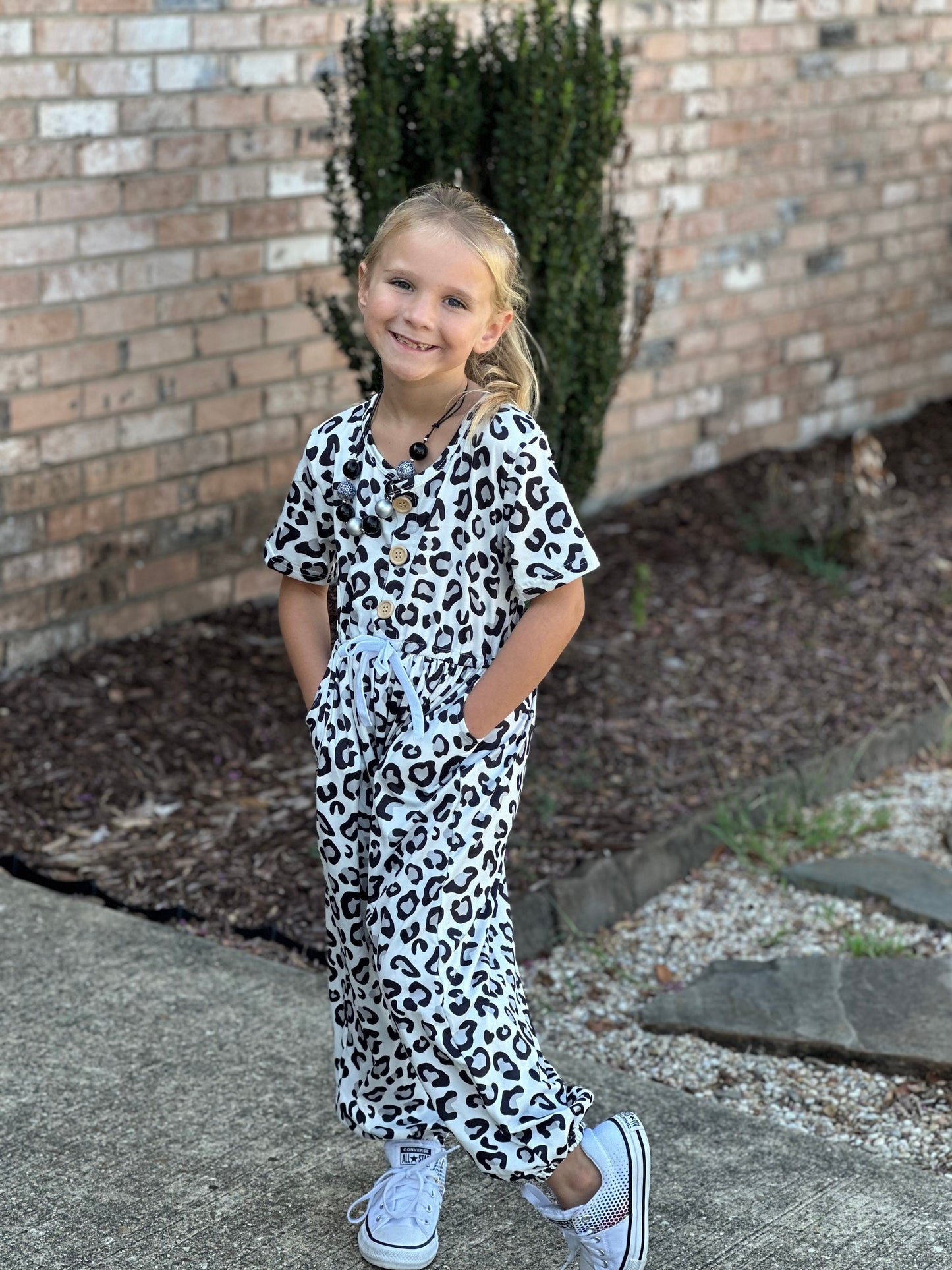 Snow Leopard Jumper With Pockets