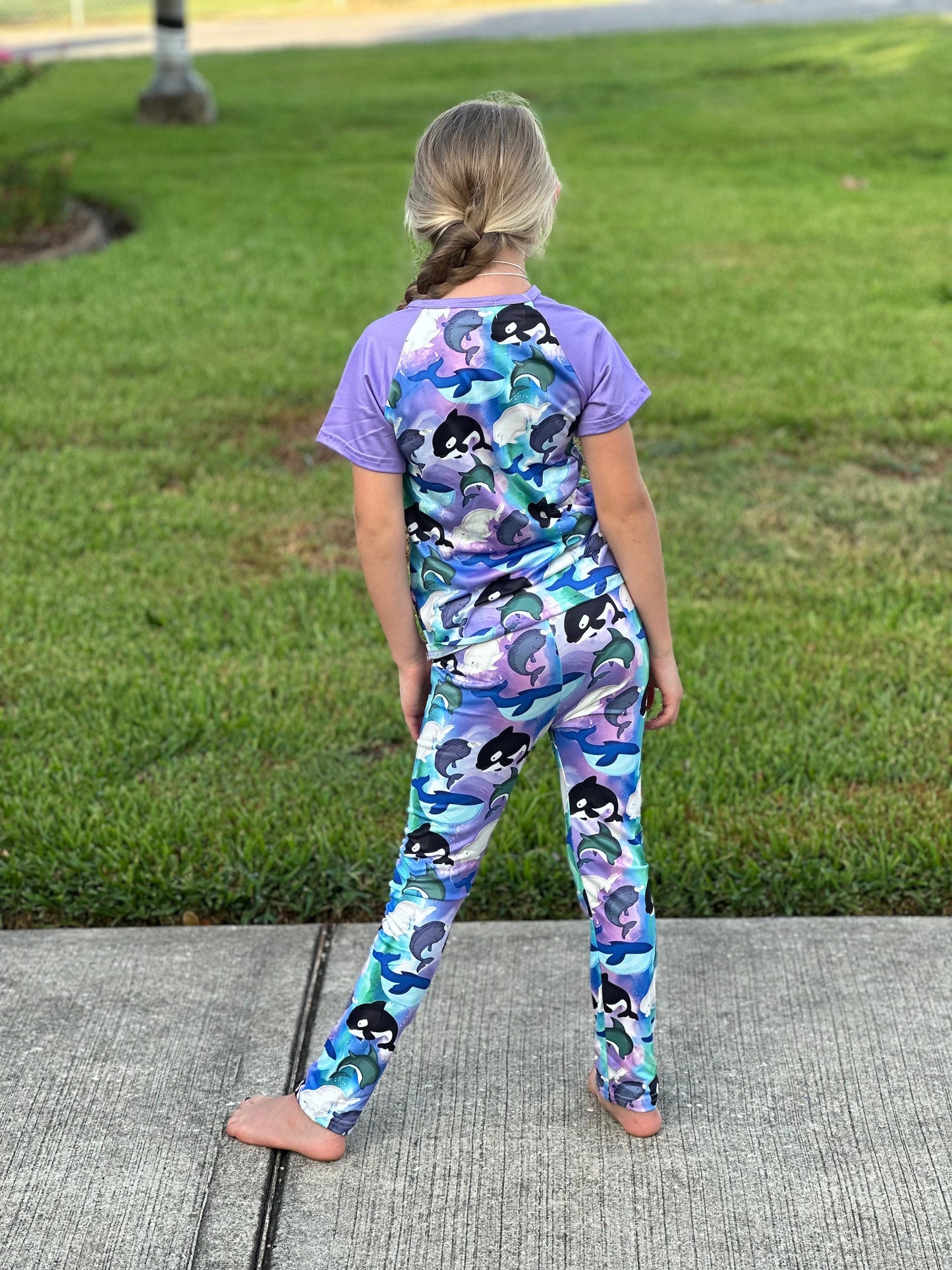 Whales and dolphins Leggings Set