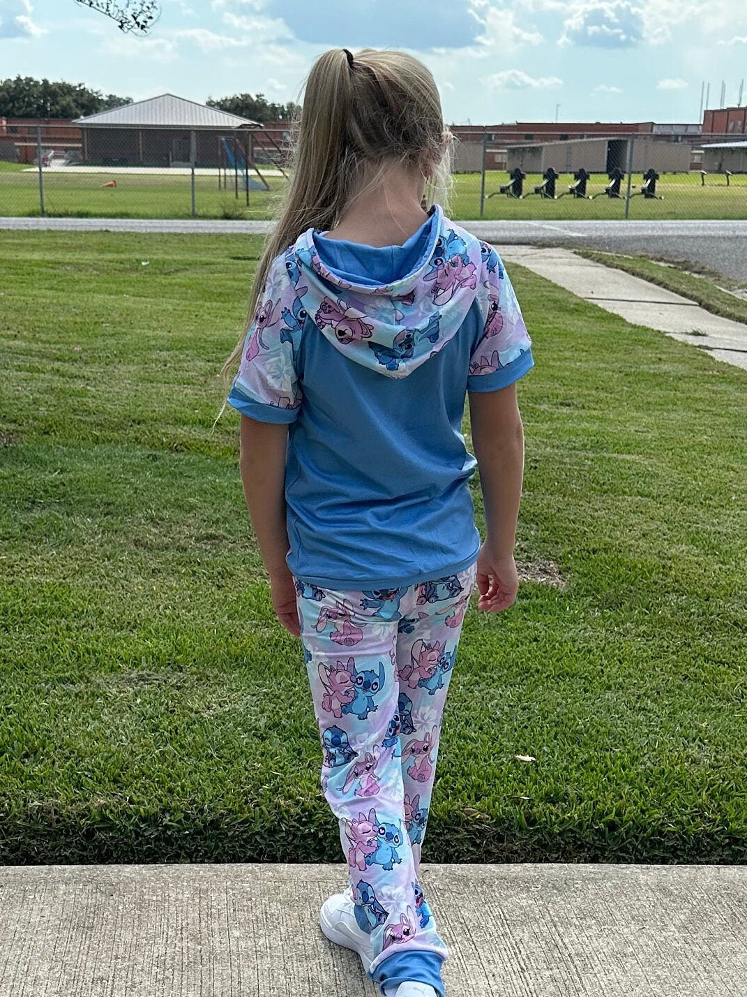 Angel and stitch jogger set