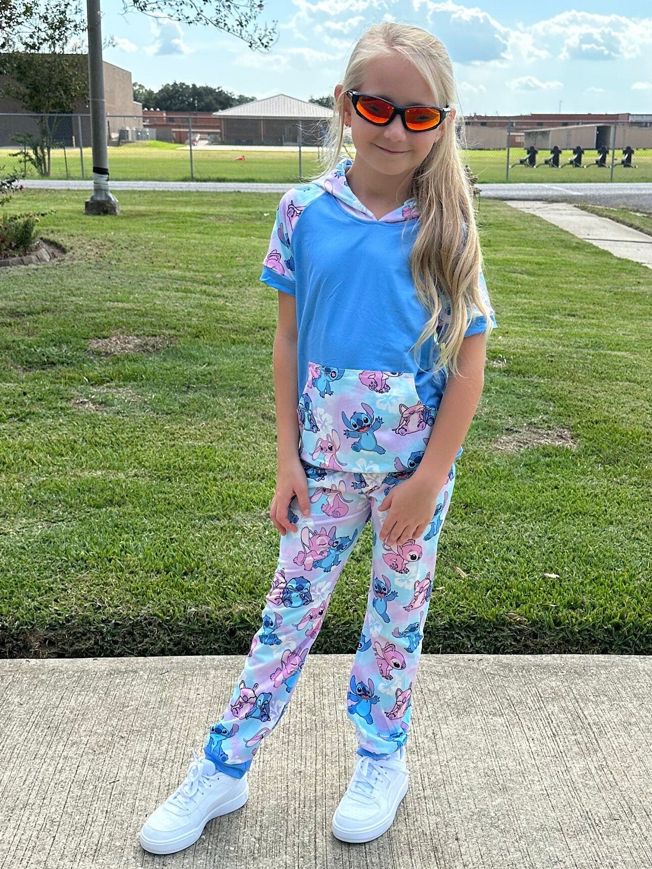 Angel and stitch jogger set