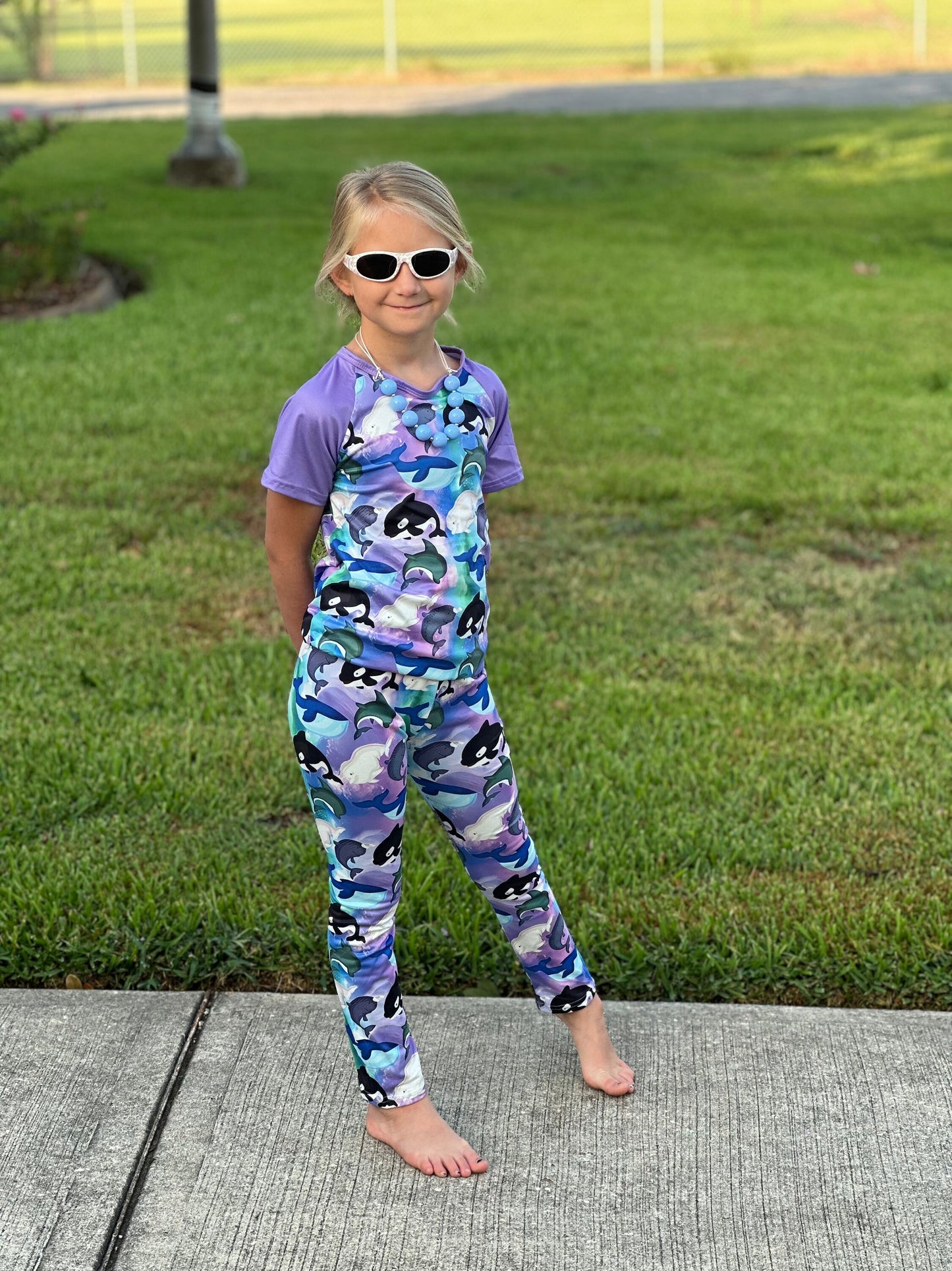 Whales and dolphins Leggings Set