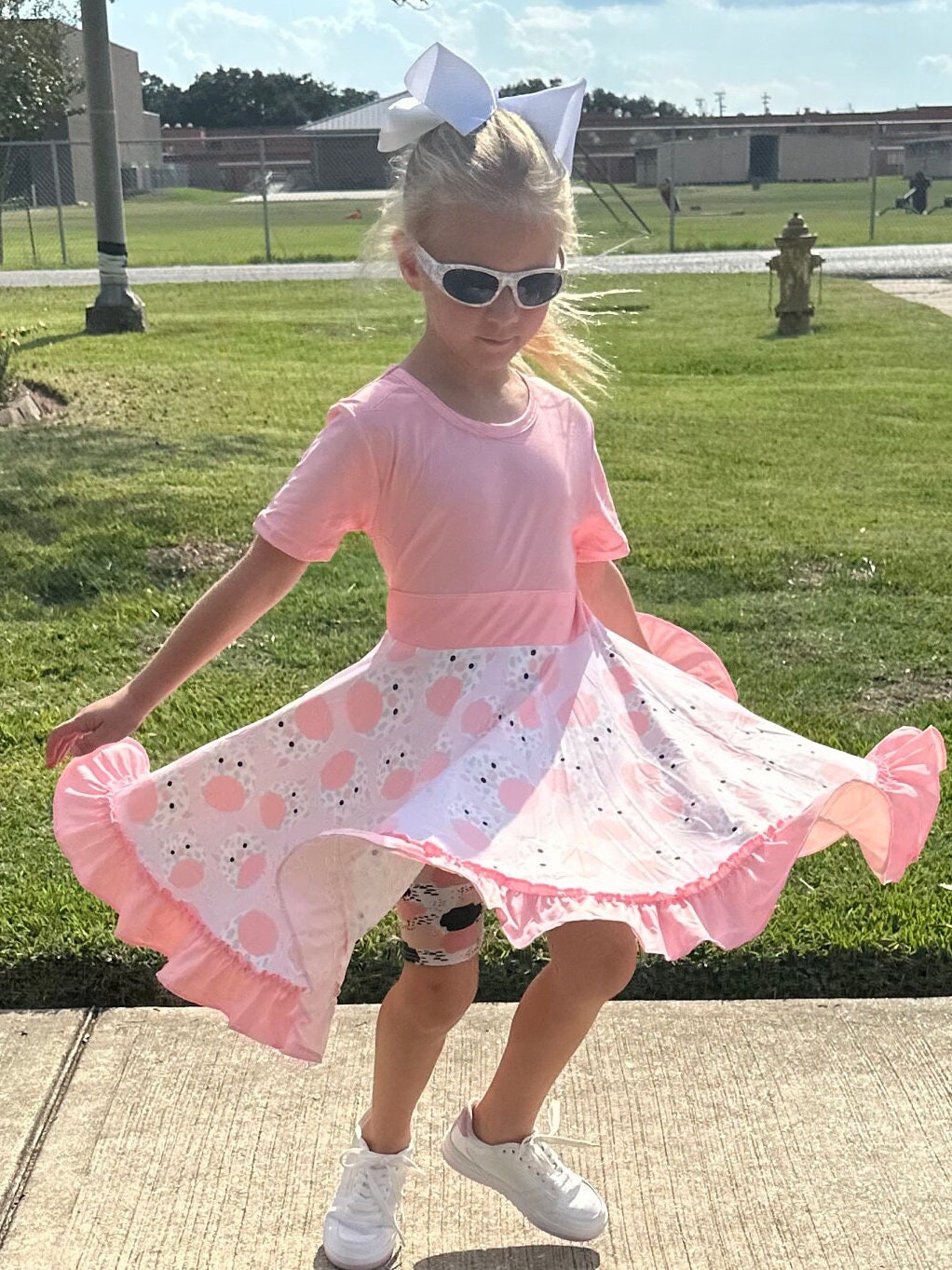 Cow squishmallow Twirl Dress