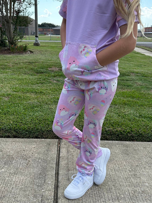 Purple Squishmallow Jogger Set