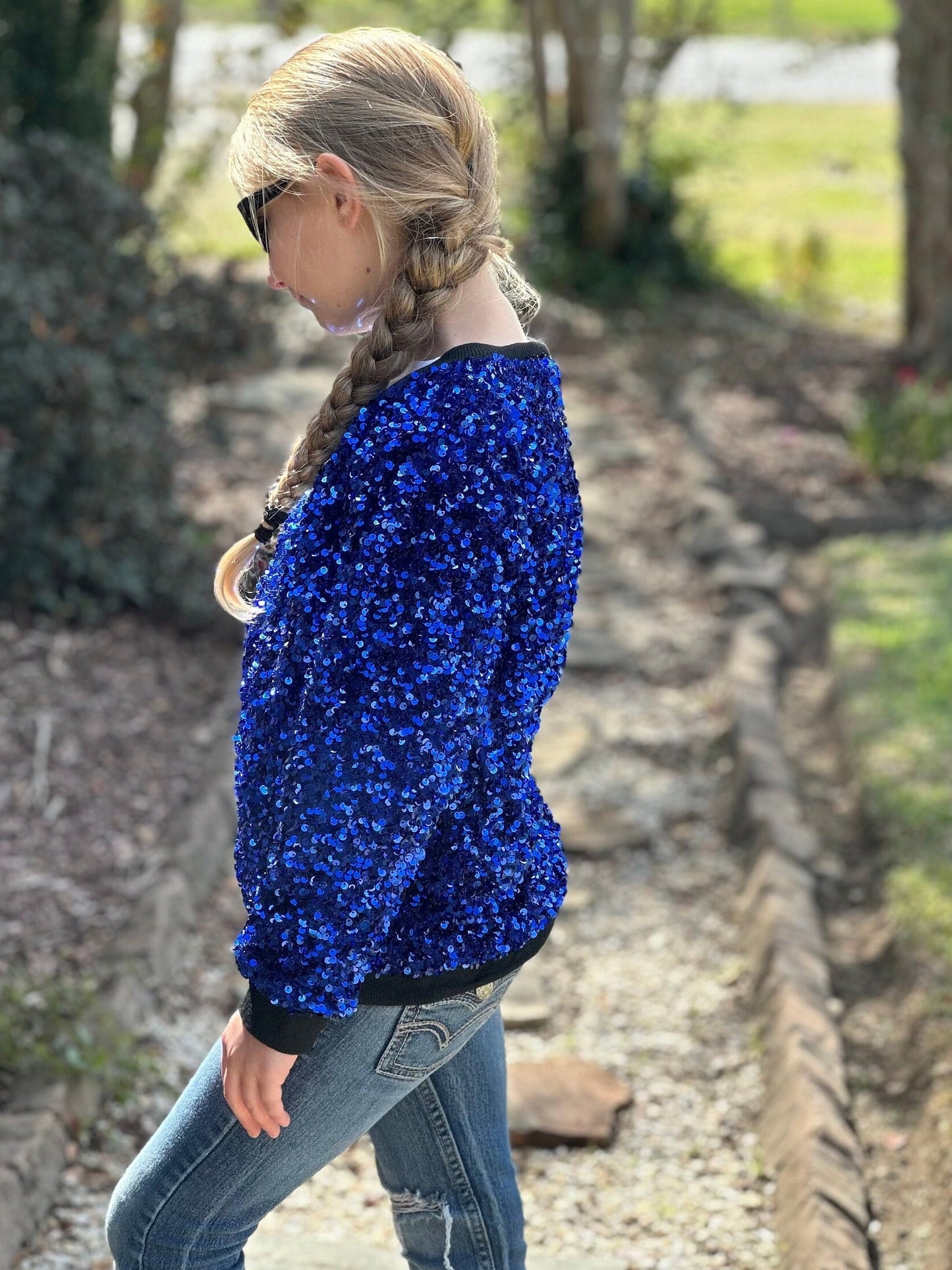 Royal Blue Sequin Jacket